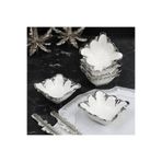 ROY KING FLORA SILVER 6'LI KARE ÇEREZLİK 10*10 CM