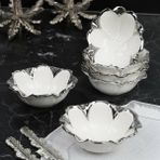 Roy Kıng Flora Sılver 6'lı Oval Çerezlik