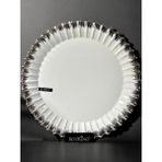 Roy King Line Silver Yuvarlak Sunum Tabak 33 cm - 33 x 33 cm