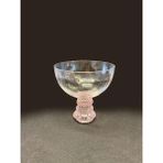 Roy King Pembe Ayaklı Kristal Cam Tekli Kup/kase - 250 ml