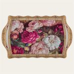 Roy King Rosa Bianca Porselen Tepsi