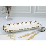 Roy King Royking Flora Gold Dik.derin Sunum Tabak 45*16*6 cm Sln 021 - 1,2 lt - Altın