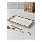 ROY KING SOFIA GOLD DİKDÖRTGEN SUNUM TABAK 36X21CM