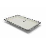 Roy King Sofia Silver 36x21 cm Dikdörtgen Sunum Tabak