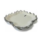 Roy King Sofia Silver Kare Sunum Tabak 31CMX31CM - Beyaz