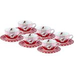 Roy King Vogel 12 Parça 6 Kişilik Kahve Fincan Takımı 90 ml - Renkli