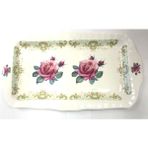 Roy Kirkham Rose Porselen Sandviç Tepsisi Fine Bone China 2012 England