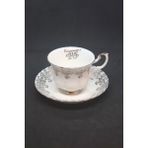 Royal Albert 25.yıldönümü Anısı Porselen Çay Fincanı ve Tabağı 2 Parça 150 ml - 1 Adet - Siyah