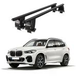 Royal BMW X5 (2019 ve Sonrası) Uyumlu Siyah Kilitli Ara Atkı Port Bagaj Tavan Barı
