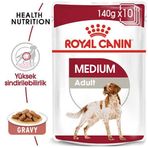 Royal Canin 10x140 gr Medium Adult Gravy Yetişkin Köpek Konservesi