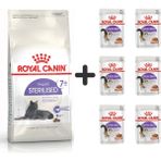 Royal Canin +7 Yaş Üzeri 1.5 kg Kısırlaştırılmış Kedi Maması + 6 Adet Yaş Mama