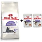 Royal Canin +7 Yaş Üzeri Kısırlaştırılmış 1.5 kg Kedi Maması + 2 Adet Yaş Mama Hediye