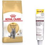 Royal Canin British Shorthair 2 kg Yetişkin Kedi Maması+Gimcat Anti-Hairball Malt Paste 20 gr Kedi Macunu