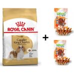Royal Canin Cavalier King Charles 1.5 kg Yetişkin Köpek Maması + 2x80 gr Wooc Ödül