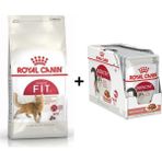 Royal Canin Fit 32 10 kg Kuru Kedi Maması + Royal Canin Instinctive Gravy 12x85 gr Yaş Kedi Maması