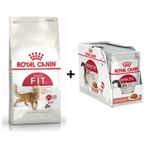 Royal Canin Fit 32 Kuru Kedi Maması 10 Kg + 12 Adet Royal Canin Instinctive Gravy Yaş Kedi Maması 85 gr 3182550702249-8151