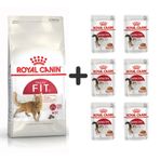 Royal Canin Fit 32 Kuru Kedi Maması 2 Kg + 6 Adet Yaş Mama 3182550702201-6