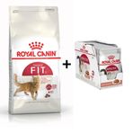 Royal Canin Fit 32 Kuru Kedi Maması 4 Kg + 12 Adet Yaş Mama 3182550702225-6070