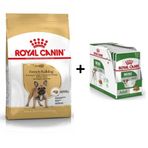 Royal Canin French Bulldog Yetişkin Köpek Maması 3 kg + 12 Adet Yaş Mama 3182550811637-6070