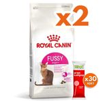 Royal Canin Fussy Exigent Seçici Kedi Maması 10 Kg x 2 Adet + 30 Adet Wooc Lolipop Ödül