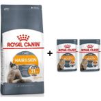 Royal Canin Hair Skin 2 kg Kedi Maması + 2 Adet Yaş Mama Hediye