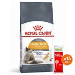Royal Canin Hair Skin Hassas Tüylü Kedi Maması 10 Kg + 15 Adet Wooc Lolipop Ödül