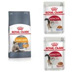 Royal Canin Hair Skin Hassas Tüylü Yetişkin 2 kg Kuru Kedi Mama + Instinctive 2x85 gr Yaş Mama