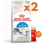 Royal Canin Indoor Ev Kedileri İçin Kedi Maması 2 Kg x 2 Adet + 10 Adet Wooc Lolipop Ödül