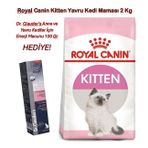 Royal Canin Kitten Yavru Kedi Maması 2 Kg + Dr. Clauder's Anne ve Yavru Kediler İçin Enerji Macunu 100 Gr(HEDİYE!)