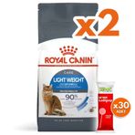 Royal Canin Light Weight Düşük Kalorili Kedi Maması 8 Kg x 2 Adet + 30 Adet Wooc Lolipop Ödül