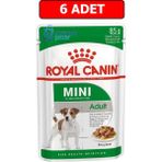 Royal Canin Mini Adult 6x85 gr Soslu Pouch Köpek Yaş Konserve Mama