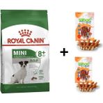 Royal Canin Mini Adult +8 Yaş 2 kg Yaşlı Köpek Maması + 2x80 gr Wooc Ödül