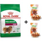 Royal Canin Mini Indoor Adult 1.5 kg Köpek Maması + 2x80 gr Wooc Ödül