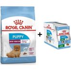 Royal Canin Mini Indoor Puppy 1,5 kg Yavru Köpek Maması + 12 Adet Yaş Mama