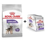 Royal Canin Mini Sterilised Kısır Köpek Maması 3 Kg + 12 Adet Yaş Mama 3182550894128-6070