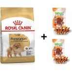 Royal Canin Pomeranian 1.5 kg Yetişkin Köpek Maması + 2x80 gr Wooc Ödül