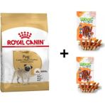Royal Canin Pug Irkı Özel 1.5 kg Köpek Maması + 2x80 gr Wooc Ödül