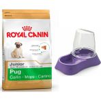Royal Canin Pug Junior Yavru Köpek Maması 1,5 kg + Evohe Mama Kabı