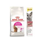 Royal Canin Savour Exigent Seçici 2 kg Kuru Kedi Maması + Gimcat Duo Paste Tavuklu Anti-Hairball 50 gr Malt