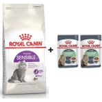Royal Canin Sensible 33 4 kg Kuru Kedi Maması + 2 Adet Yaş Mama