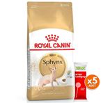 Royal Canin Sphynx Özel Irk Yetişkin Kedi Maması 2 Kg + 5 Adet Wooc Lolipop Ödül