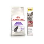 Royal Canin Sterilised 37 Kısır Kedi Kuru Maması 2 Kg + Gimcat Duo Paste Tavuklu Anti-Hairball Malt 50Gr