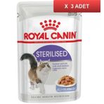 Royal Canin Sterilised Jelly Pouch Kısırlaştırılmış Yetişkin 3x85 gr Kedi Yaş Maması