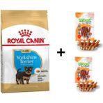 Royal Canin Yorkshire Terrier 1.5 kg Yavru Köpek Maması + 2x80 gr Wooc Ödül