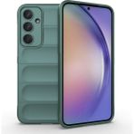 Royal Case Samsung Galaxy A35 Kılıf Içi Kadife Dolgulu Dalga Tutma Haznelli Premium Tpu Silikon Kapak Ryc/etnik - Yeşil