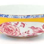 Royal Çiçek Desenli Sarı 17 cm Kase