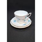 Royal Doulton Ingiliz Royal Standart Fine Bone China Vintage Çay Fincanı 3 Parça 210 ml - Açık Mavi - Beyaz