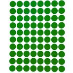 Royal Green Renk Kodlama Etiketleri 1/2" Yuvarlak Nokta Çıkartmalar 13 mm - Yarım inç Yeşil Çıkartma - 1200 Paket