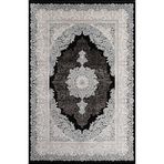 Royal Halı Nil NB05A Yumuşak Dokulu Üst Kalite Viskon İplik 120 Tarak İpek Halı SİYAH