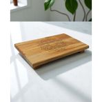 Royal Hediyelik 30X20CM 1 Adet Küçük Boy, Sunum, Kesme Tahtası Motifli, Mandala Desenli 4 Ayaklı, Mutfak Eşyası